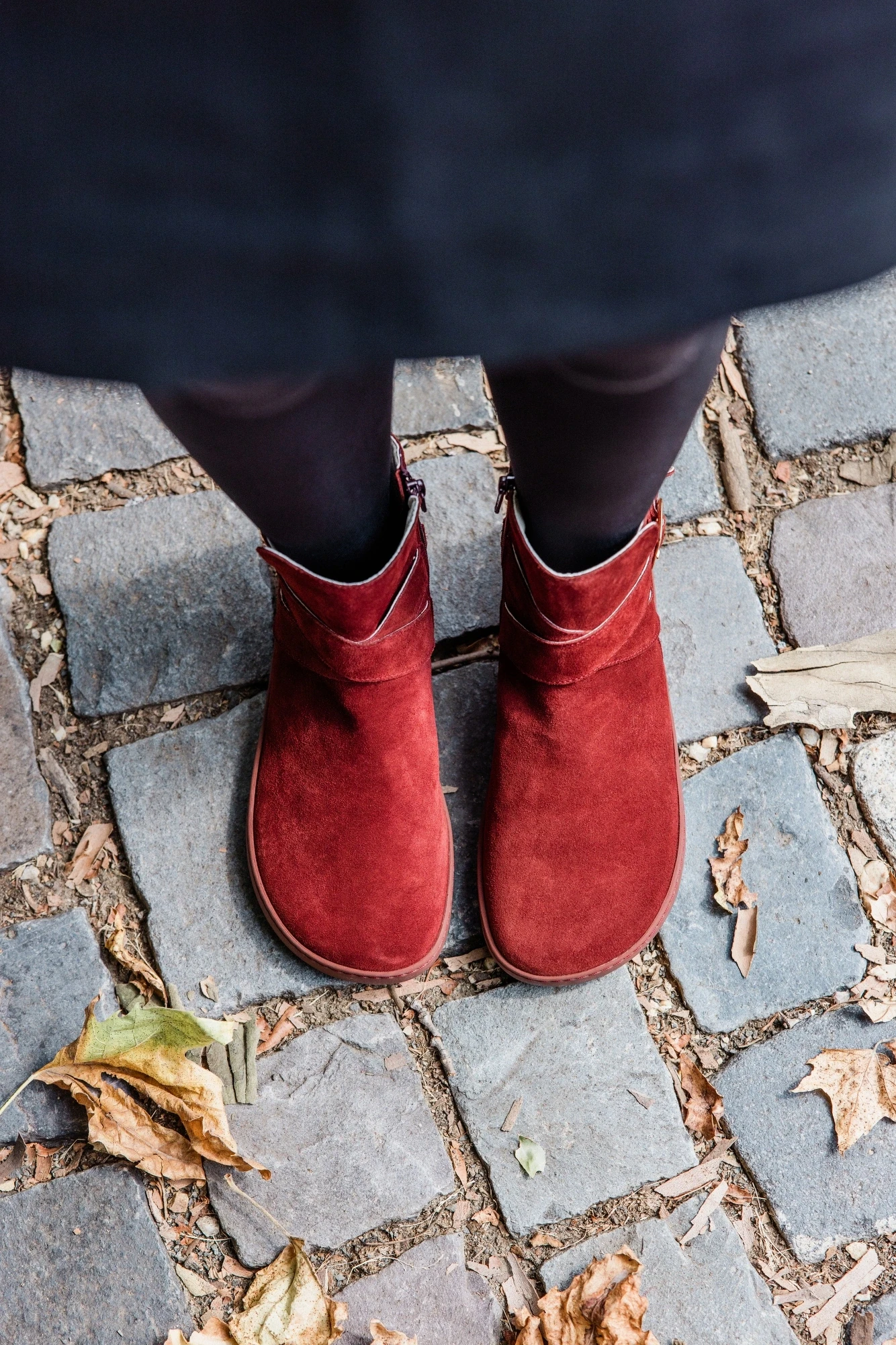 Босоногие ботинки Shapen DIVINE — бордовый (замша), фото 9