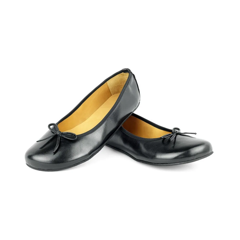 Женские балетки ZAQQ LOOQ Black (чёрный цвет)