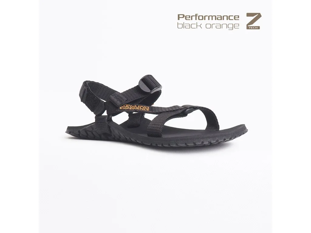 Босоногие сандалии Bosky Performance Z-tech Black Orange, фото 7