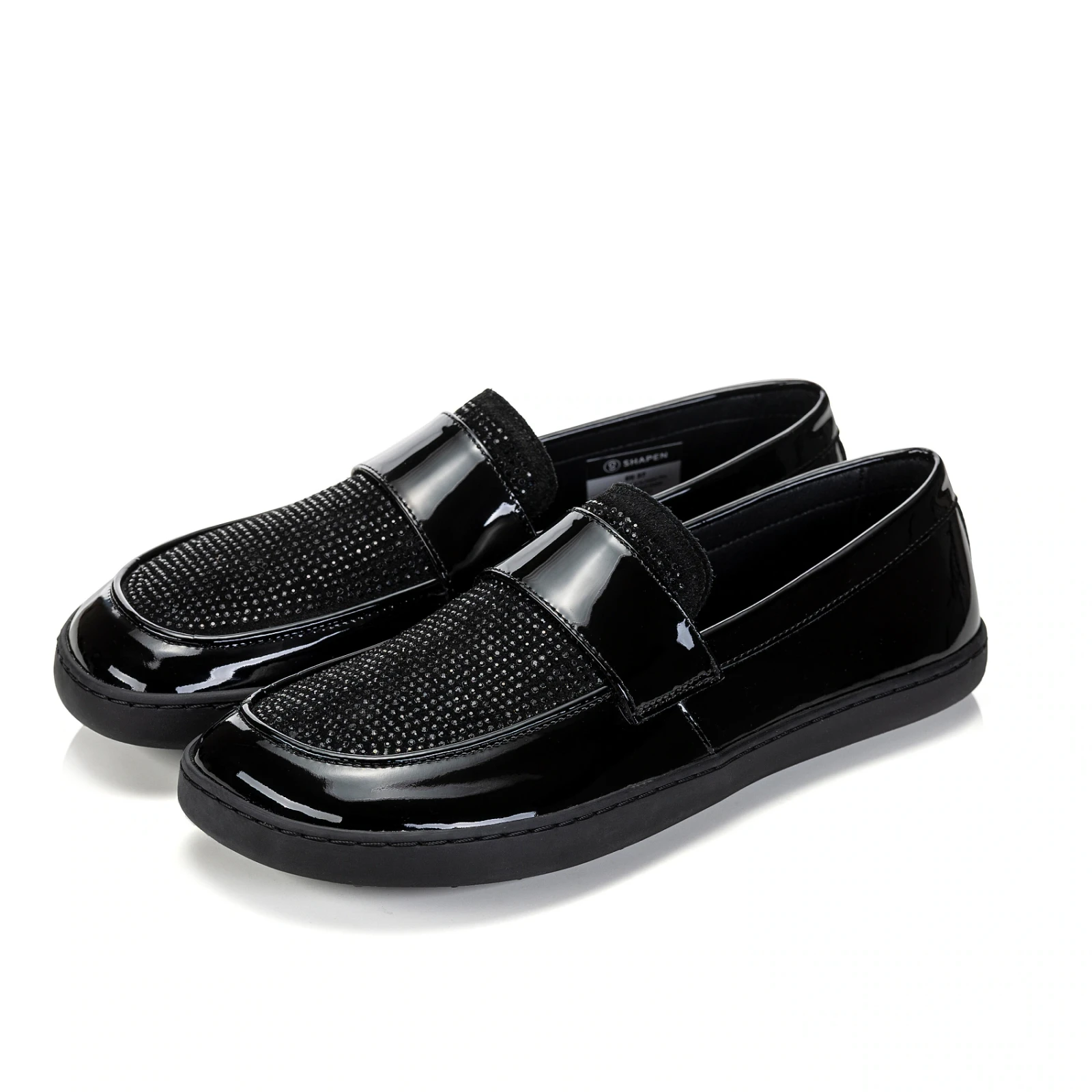 Босоногие туфли Shapen SHEEN — чёрный (с блеском), фото 5