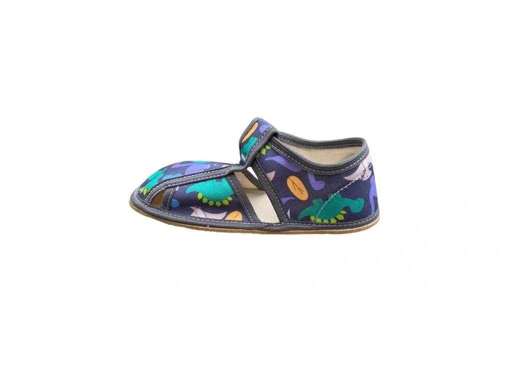 Тапочки Baby Bare Slippers — зелёный, серый (детские), фото 4
