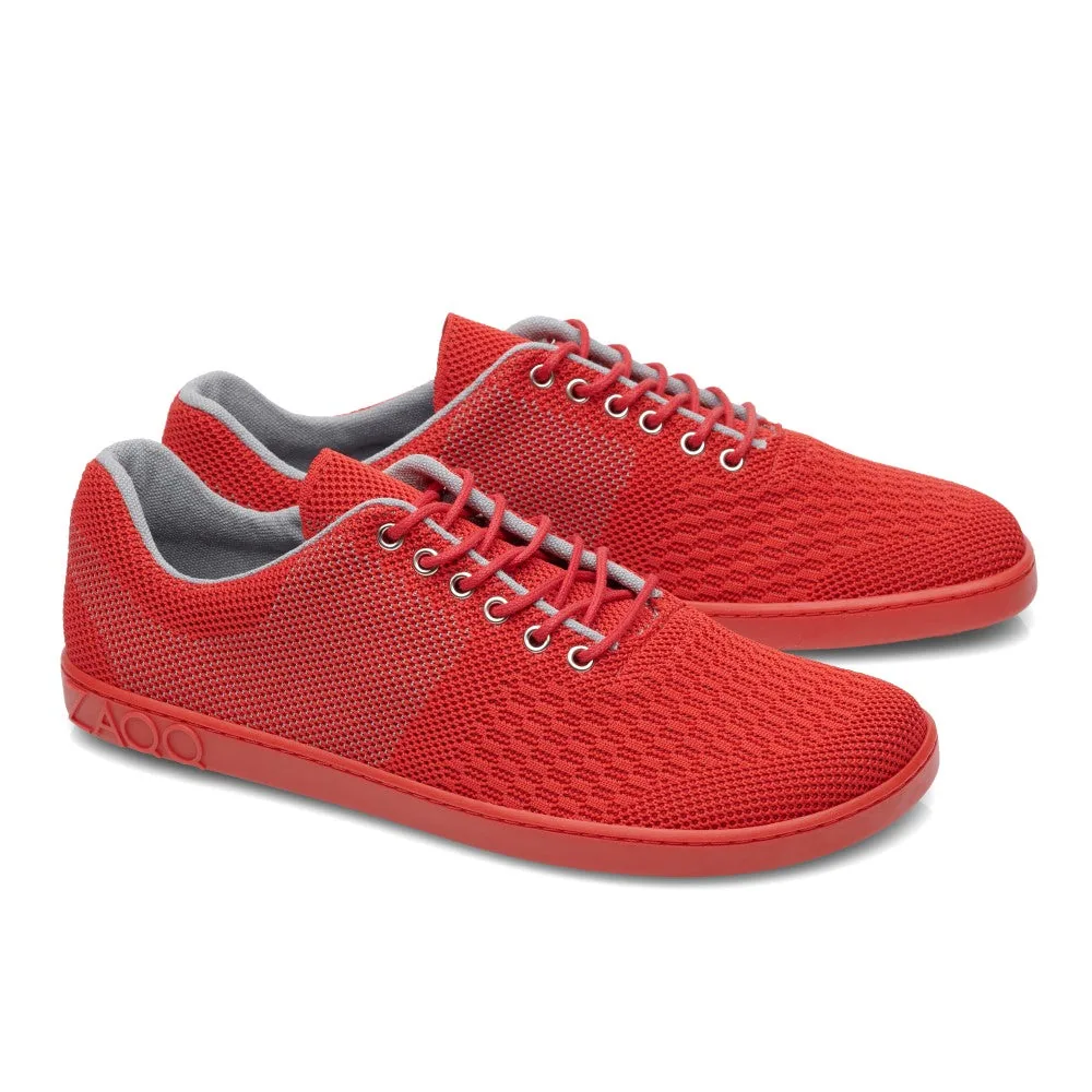 Мужские кроссовки ZAQQ QNIT Red (красный цвет) — фото 1 из 7