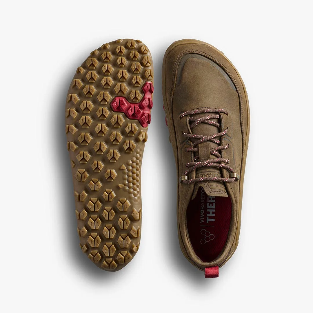 Кроссовки Vivobarefoot Tracker Leather AT Low II — женская модель, коричневый, фото 2