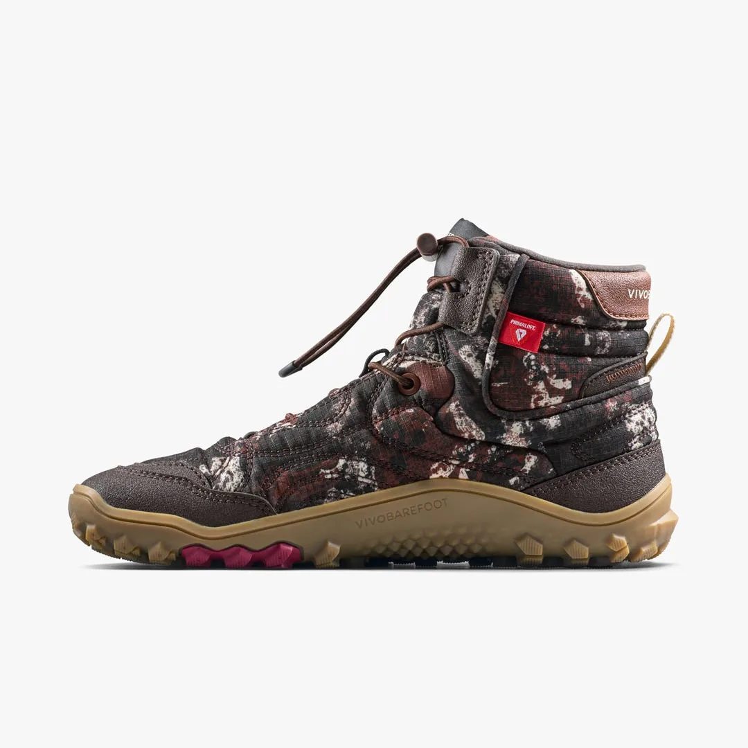 Ботинки Vivobarefoot Tracker Tova Mid — женская модель, серо-коричневый с узором, фото 3