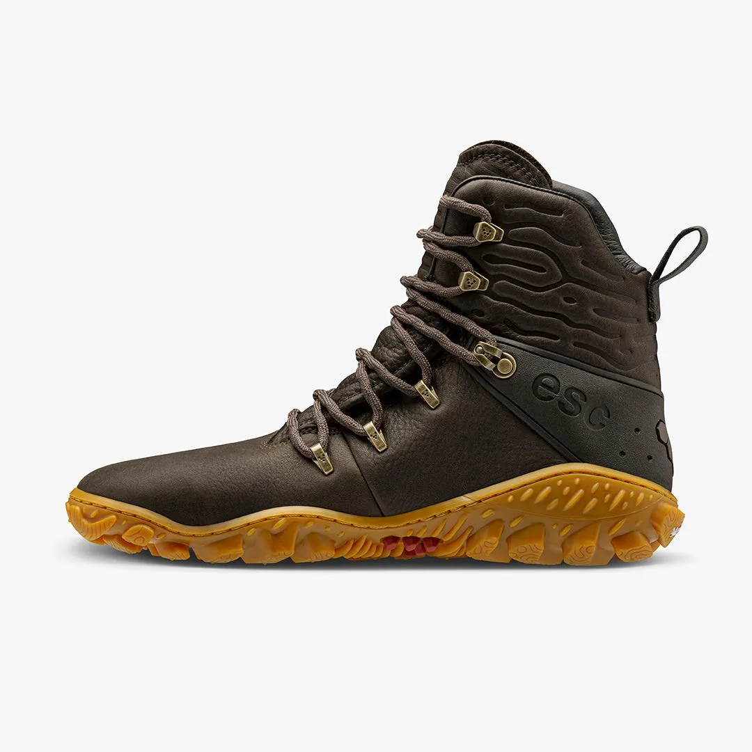 Ботинки Vivobarefoot Tracker Forest Esc — женская модель, лесной зелёный с коричневым, фото 3