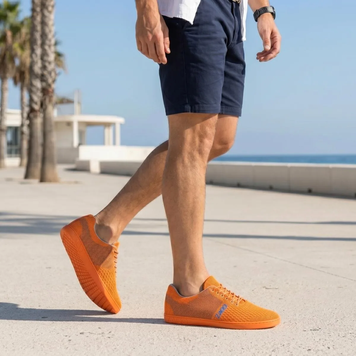 Мужские кроссовки ZAQQ QNIT Orange (оранжевый цвет), фото 11