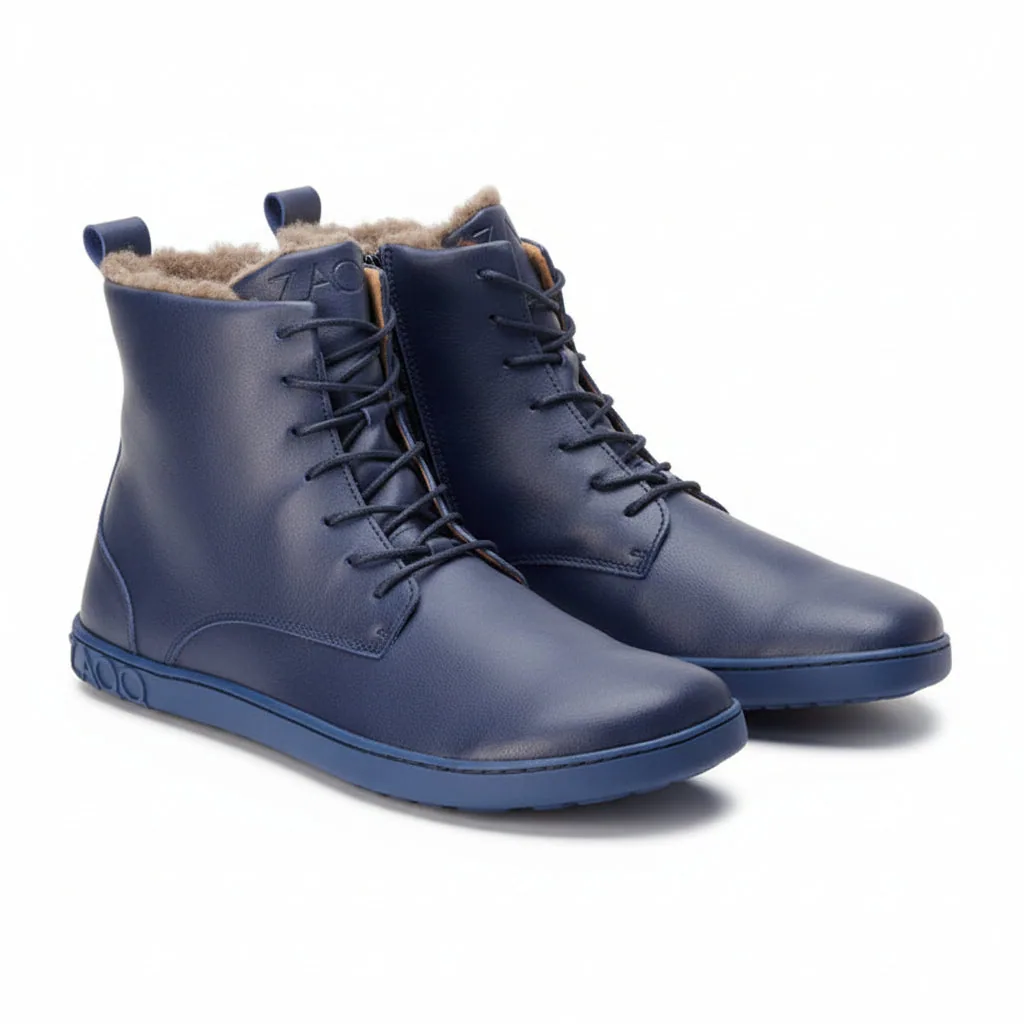Мужские ботинки ZAQQ QUINTIC Winter Navy (тёмно-синий цвет) — фото 1 из 10