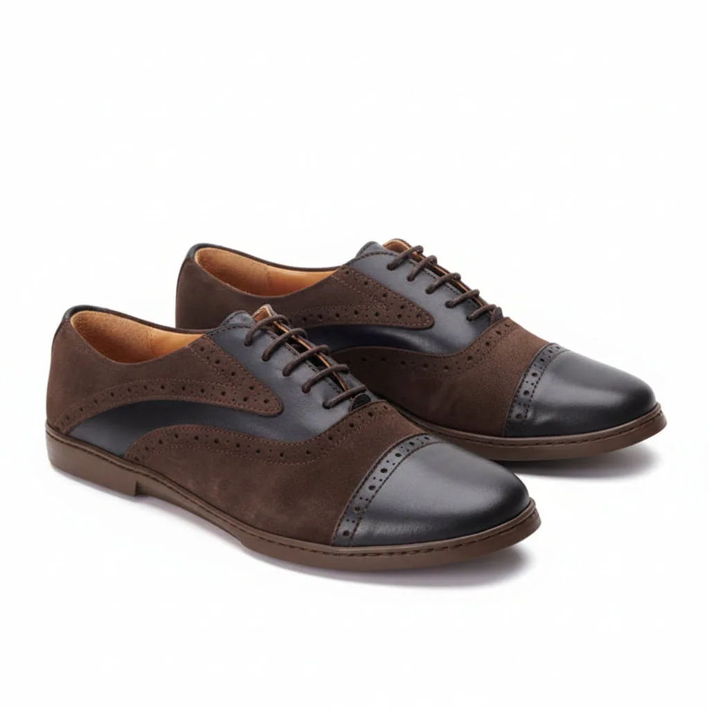 Мужские туфли ZAQQ QENTLE Dark Brown (тёмно-коричневый цвет) — фото 1 из 11