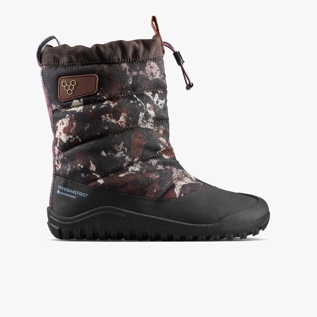 Ботинки Vivobarefoot Tracker Boot AT — для подростков, серо-коричневый с узором