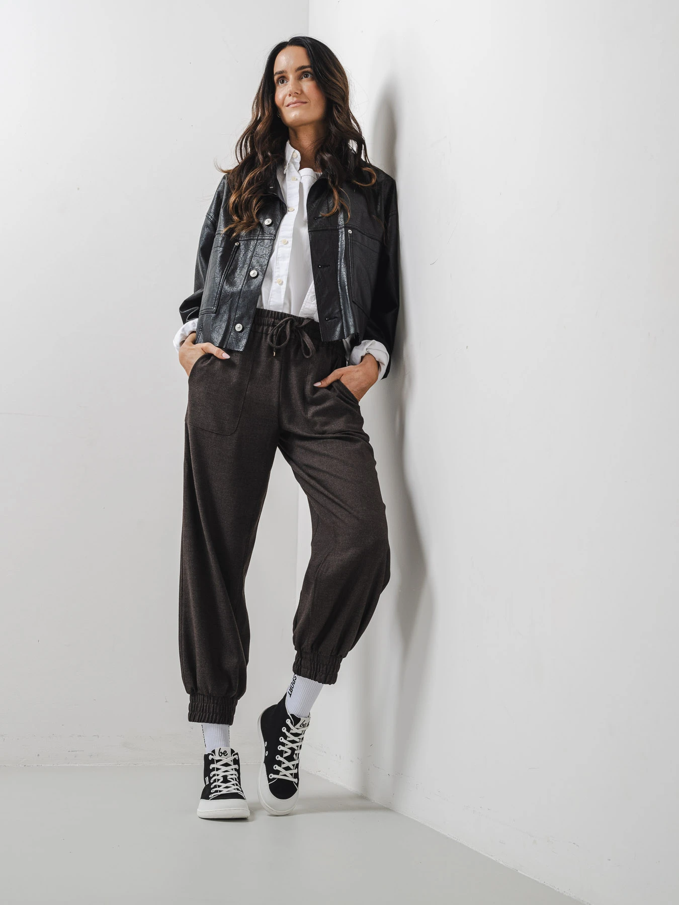 Босоногие кроссовки Be Lenka Rebound - высокие - чёрный и белый, фото 6