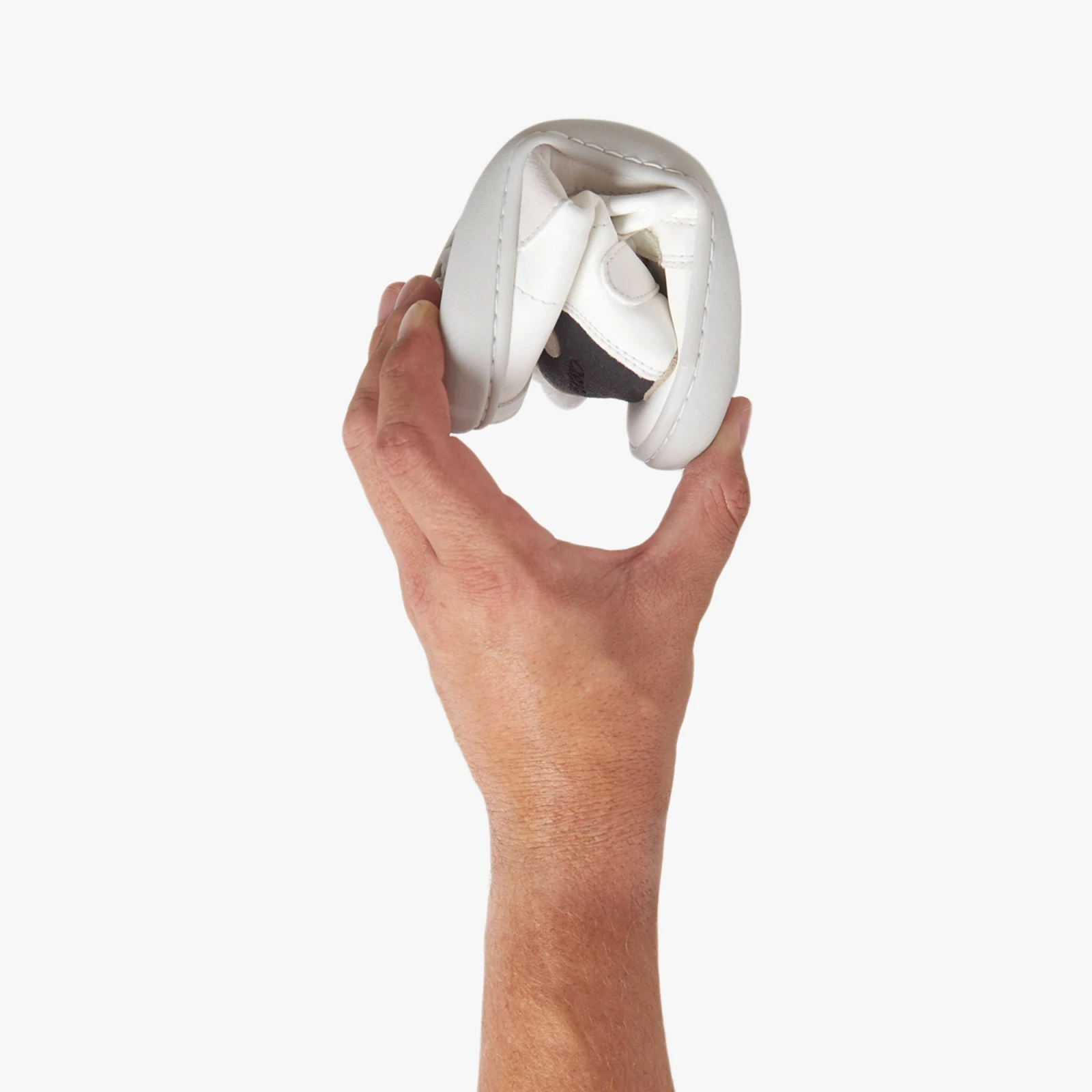 Босоногие кеды Origo High-Top Sneakers — белый с отделкой под замшу, фото 3