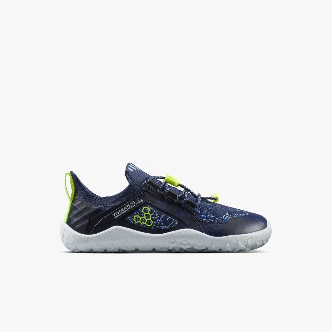 Кроссовки Vivobarefoot Primus Trail Knit FG — детская модель, синий с фиолетовым
